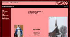 Desktop Screenshot of annunciationcatholicchurch.ws